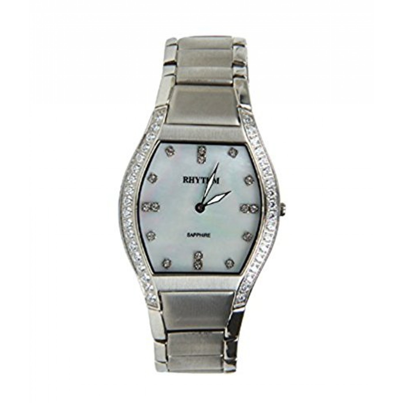 Rhythm(Japan) Women Silver Plated Genuine Sapphire(Scratch Resistant ...